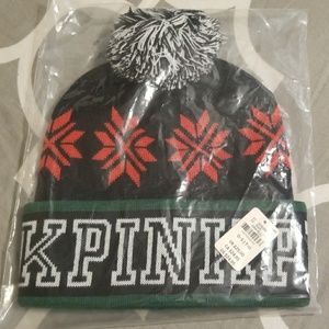 PINK Bennie cap with pompom